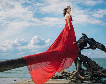 Flowy Dresses in the Wind